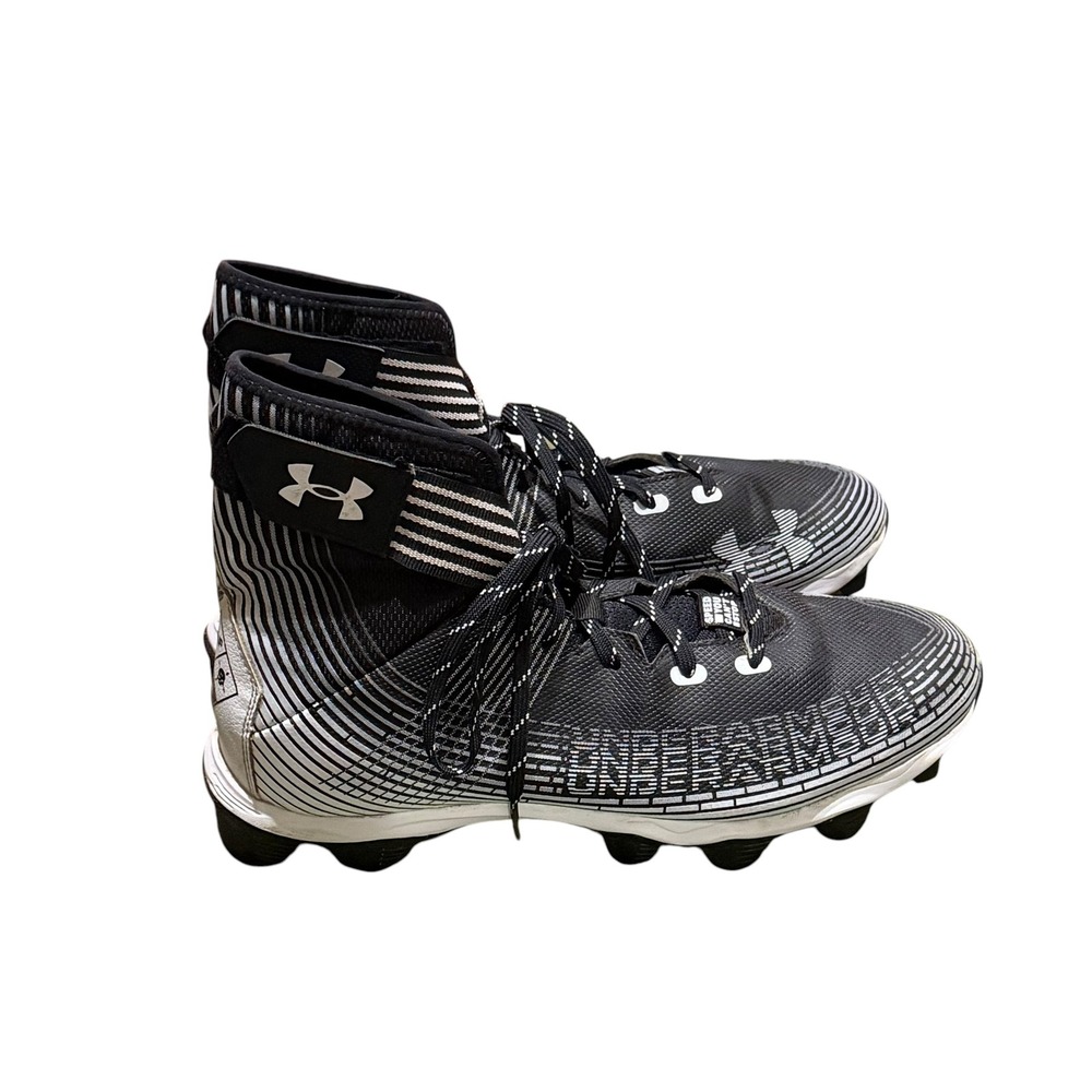 Under Armour Highlight Hammer MC Football Cleats Mens 12 Black White 3023718-003